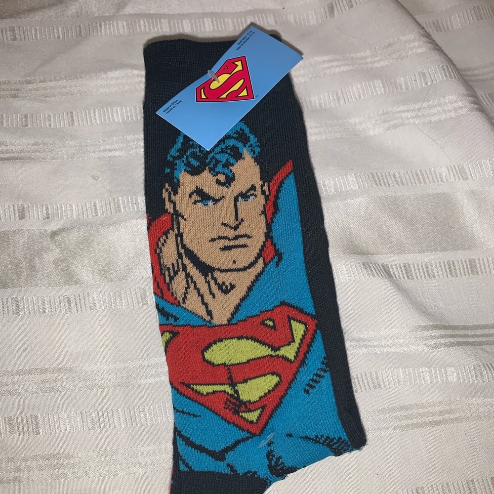 Superman socks DC comics 3 pack new with tags